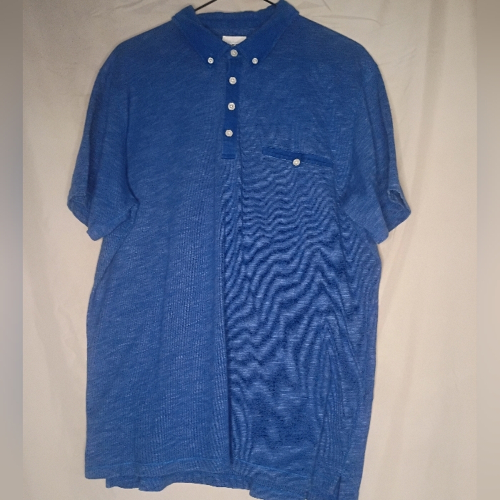 Fossil Men's Casual Blue Button Down Shirt